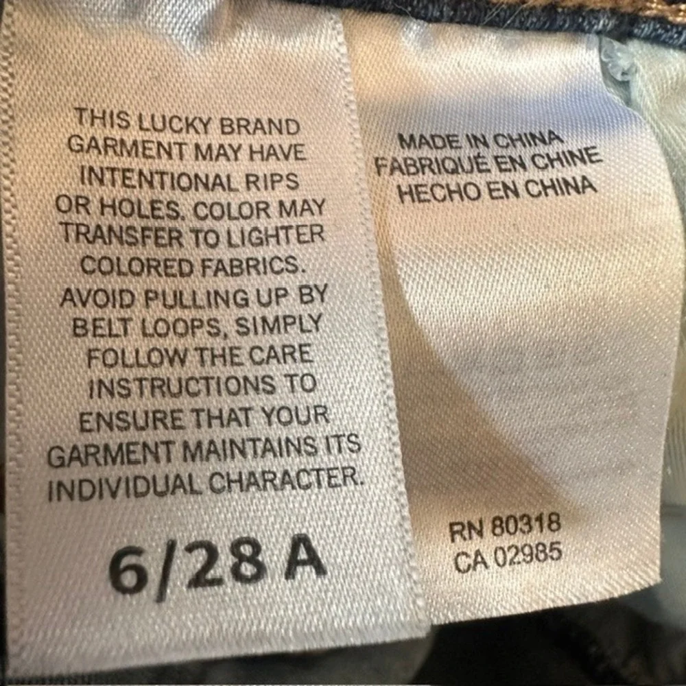 Lucky Brand Women's Sweet Boot Ankle Denim Blue Stretch Jeans 6/28‎